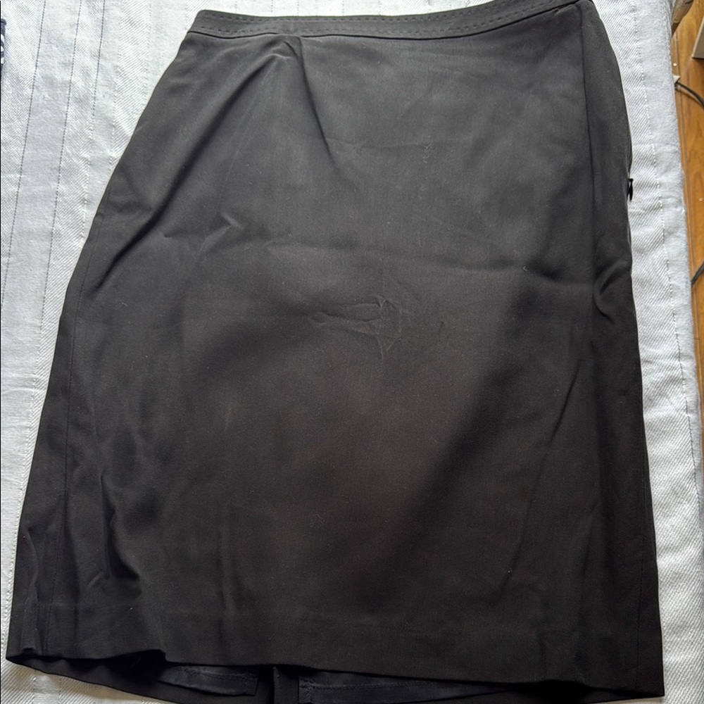 Ann Taylor Black Knee-Length Pencil Skirt for Work